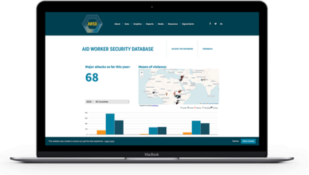 Aid Worker Security Database website screenshot