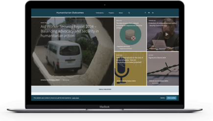 Upgrade Humanitarian Outcomes Website screenshot