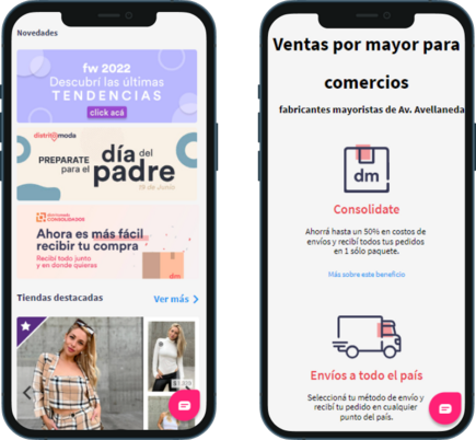 Custom development  for B2B clothing platform