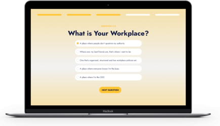 Online tool for employee assessment